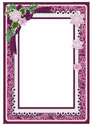 Purple Snowflake Border