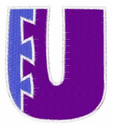 case beginner-friendly machine embroidery - Puzzle Upper Case U for Kids Apparel