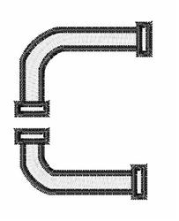pipe quick stitch machine embroidery - PVC Pipe C perfect for decorative pillow covers
