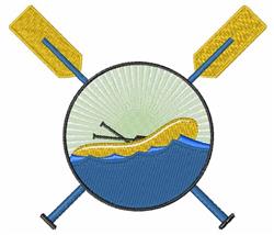 Raft & Oars - 5x7 oar detailed machine embroidery design perfect for kitchen tea towels