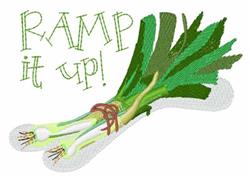 Ramp It Up - 5x7 leaf detailed machine embroidery design perfect for kitchen tea towels