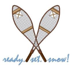 beginner-friendly winter snow machine embroidery pattern - Ready Set Snow for decorative pillow covers