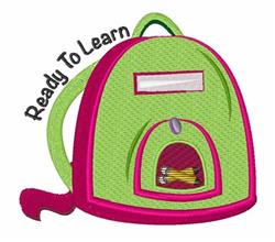 detailed learn machine embroidery pattern - Ready To Learn for reusable tote bags