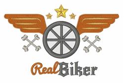 detailed star machine embroidery pattern - Real Biker perfect for kitchen aprons