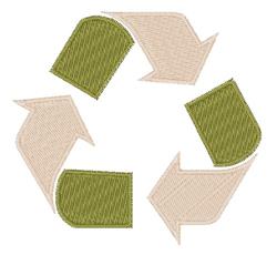 Recycle Symbol - 4x4 symbol beginner-friendly embroidery design for Reusable Shopping Bags