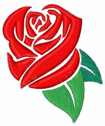 Red Rose - 4x4 rose beginner-friendly embroidery design for decorative pillow covers
