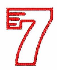 quick stitch font redwork machine embroidery pattern - Redwork Block Font 7 for decorative pillow covers