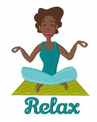relax detailed machine digital embroidery - Relax perfect for Spa Towels