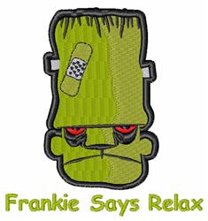 Relax - 4x4 monster detailed machine embroidery design for decorative pillow covers