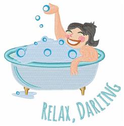 bath detailed machine embroidery - Relaxing Bath perfect for Decorative Pillows