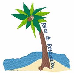 detailed tree machine embroidery pattern - Rest & Relax perfect for reusable tote bags