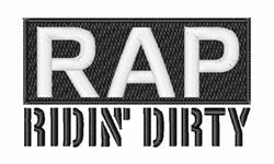 Ridin Dirty - 4x4 dirty detailed machine embroidery design for kitchen tea towels