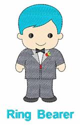 bearer detailed machine embroidery - Ring Bearer perfect for patchwork quilt blocks