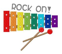 Rock On - 4x4 rock detailed machine embroidery design perfect for cute baby onesies