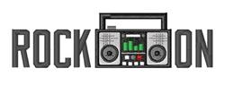 Rock On - 4x4 rock beginner-friendly machine embroidery design for reusable tote bags
