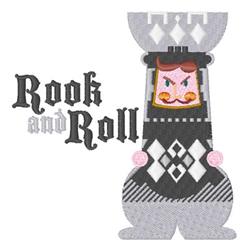 detailed roll machine embroidery pattern - Rook And Roll for Sporting Event Gear
