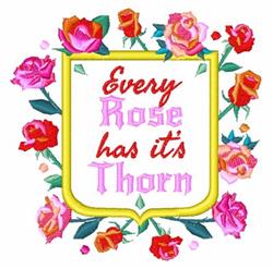 rose detailed machine embroidery - Rose Has Thorn perfect for kitchen tea towels