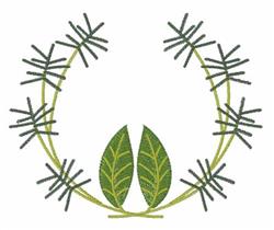 leaf detailed machine embroidery - Rosemary & Basil perfect for reusable tote bags