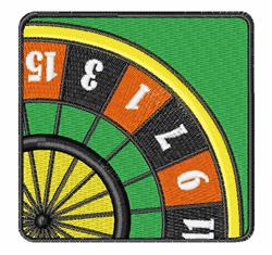 Roulette Wheel - 4x4 wheel detailed machine embroidery design for reusable tote bags