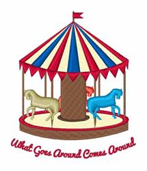 detailed round machine embroidery pattern - Round & Round for Childrens Event Decor