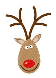 reindeer beginner-friendly machine embroidery - Rudolph perfect for reusable tote bags