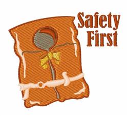 detailed first machine embroidery pattern - Safety First for Swimming Lessons Gear