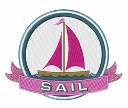 Sail Boat - 4x4 boat detailed machine embroidery design for Sailing Event Banners