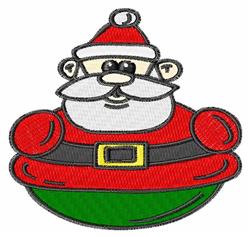 Santa - 4x4 Santa Claus detailed machine embroidery design for decorative pillow covers