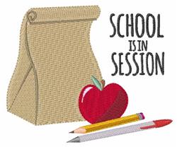 detailed session machine embroidery pattern - School In Session perfect for Backpacks