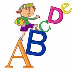 Schoolboy - 5x7 schoolboy detailed machine embroidery design for Classroom Decor