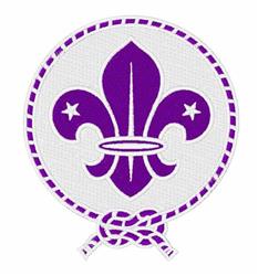 emblem detailed machine digital embroidery - Scout Emblem perfect for Camp Banners