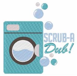 Scrub A Dub - 4x4 dub detailed machine embroidery design for Kids Room Decor