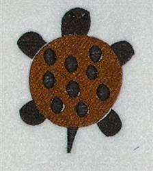 beginner-friendly turtle machine embroidery pattern - Sea Turtle for reusable tote bags