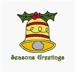 detailed christmas leaf machine embroidery pattern - Seasons Greetings for decorative pillow covers