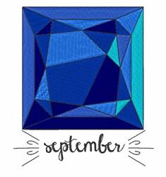 sapphire detailed machine embroidery - September Sapphire for kitchen tea towels