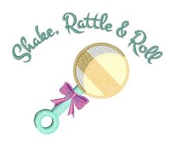 beginner-friendly roll machine embroidery pattern - Shake Rattle & Roll for decorative pillow covers