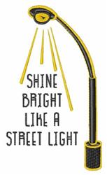 beginner-friendly bright machine embroidery pattern - Shine Bright for reusable tote bags