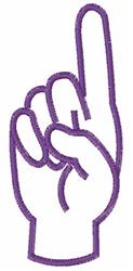 quick stitch language machine embroidery pattern - Sign Language D for Teaching Materials