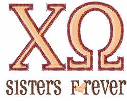 Sisters Forever - 4x4 forever beginner-friendly embroidery design for kitchen tea towels