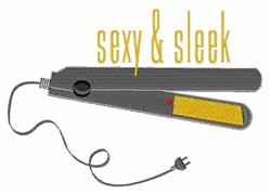 beginner-friendly iron machine embroidery pattern - Sleek Flat Iron for Hairdresser Uniforms
