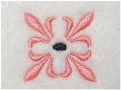 Small Floral - 4x4 floral quick stitch machine embroidery design for Tablecloths