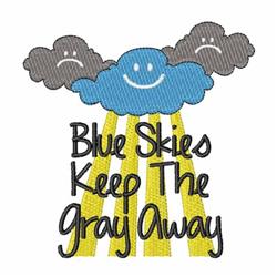 Smiling cloud with playful yellow rays and gray clouds, featuring cheerful text for spring decor.
