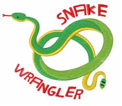 Snake Wrangler - 5x7 wrangler detailed embroidery design for decorative pillow covers
