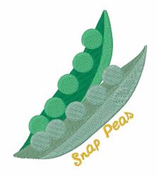 pea detailed machine embroidery - Snap Peas perfect for decorative pillow covers
