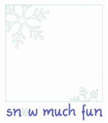 snowflake quick stitch machine embroidery - Snow Much Fun perfect for Book Covers