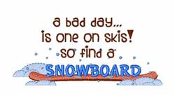 Snowboard - 4x4 snowboard beginner-friendly embroidery design for Snowboard Gear Bags