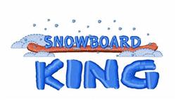 king beginner-friendly machine embroidery - Snowboard King for reusable tote bags