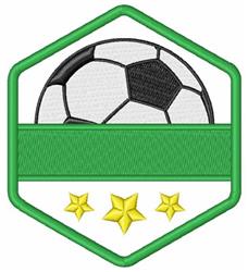 detailed star machine digital embroidery pattern - Soccer Logo perfect for Bags