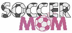 detailed cross machine embroidery pattern - Soccer Mom perfect for Sweatshirts