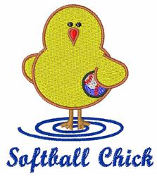 bird beginner-friendly machine embroidery - Softball Chick for Kids Sweatshirts